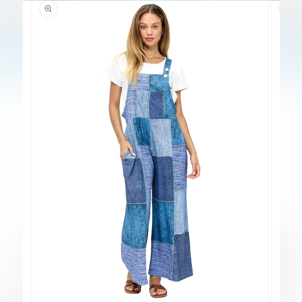Yak & Yeti 25620 Overall Boho Floral Mandala Patchwork. Various Sizes Available.